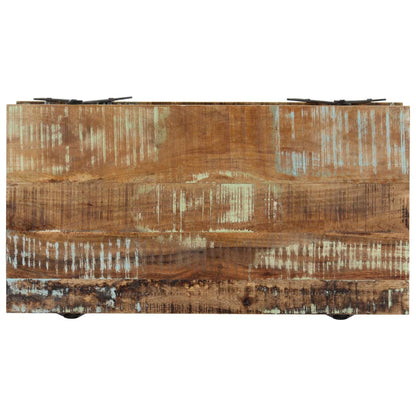 Mesa De Centro Madera Maciza Reciclada 115x60x40 Cm_2