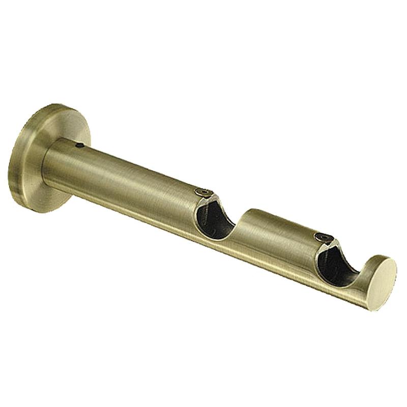 Soporte Zirconio Doble 20 Mm. Bronce Viejo