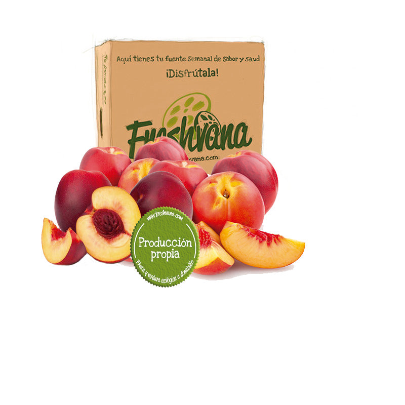 Caja De Nectarinas Amarillas Ecológicas Freshvana 4 Kg_0