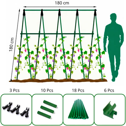 Soporte Enrejado Trepadoras 180x180 Cm Nyana Garden | Estructura En A | Huerto Y Jardín_0
