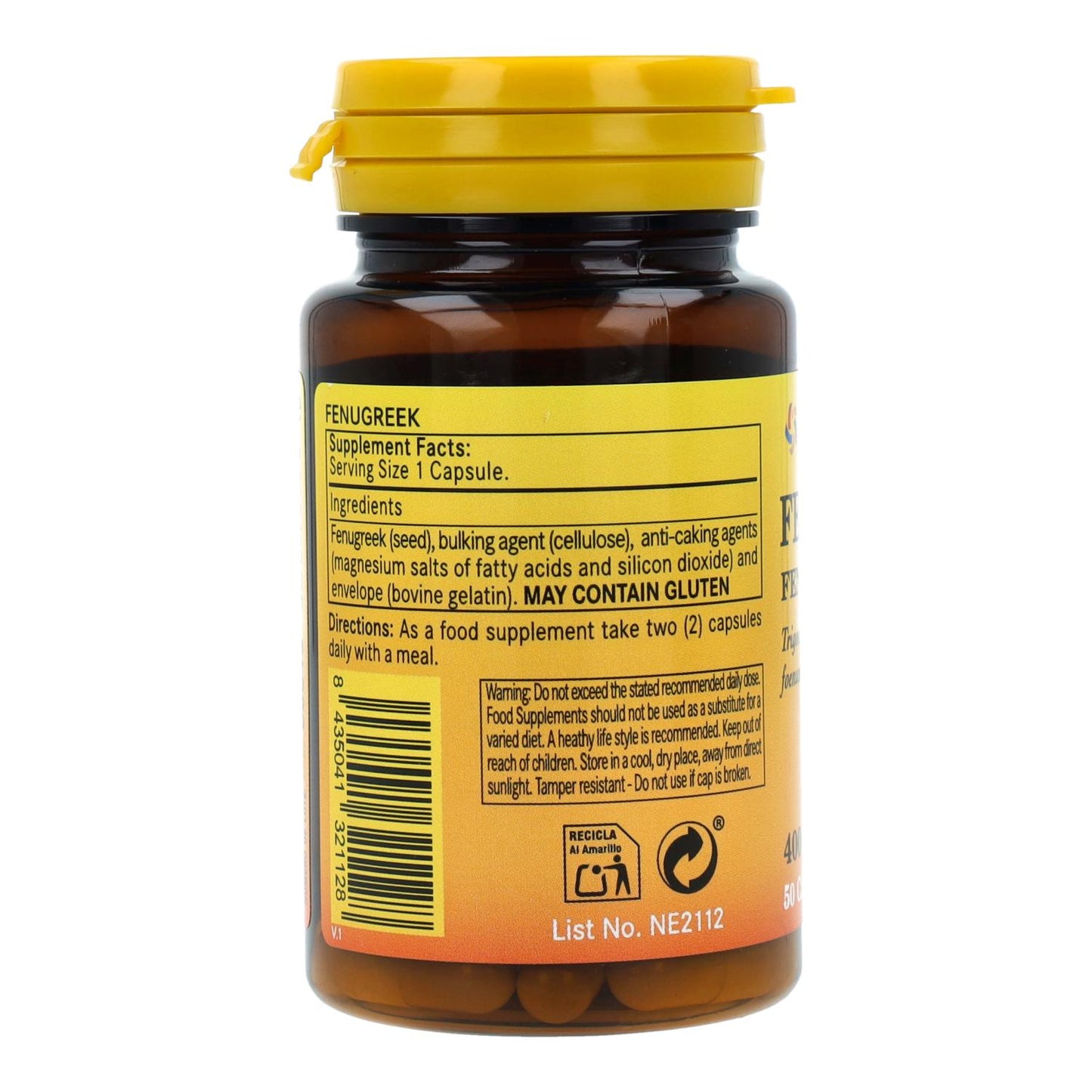 Fenogreco 400 mg Nature Essential, 50 cápsulas