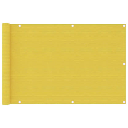 Vidaxl Toldo Para Balcón Hdpe Amarillo 90x400 Cm_0