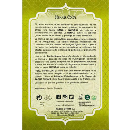 Henna polvo neutro Radhe Shyam 100 g