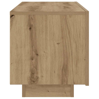 Mesita De Noche Madera De Ingeniería Roble Artisian 100x35x40cm_3