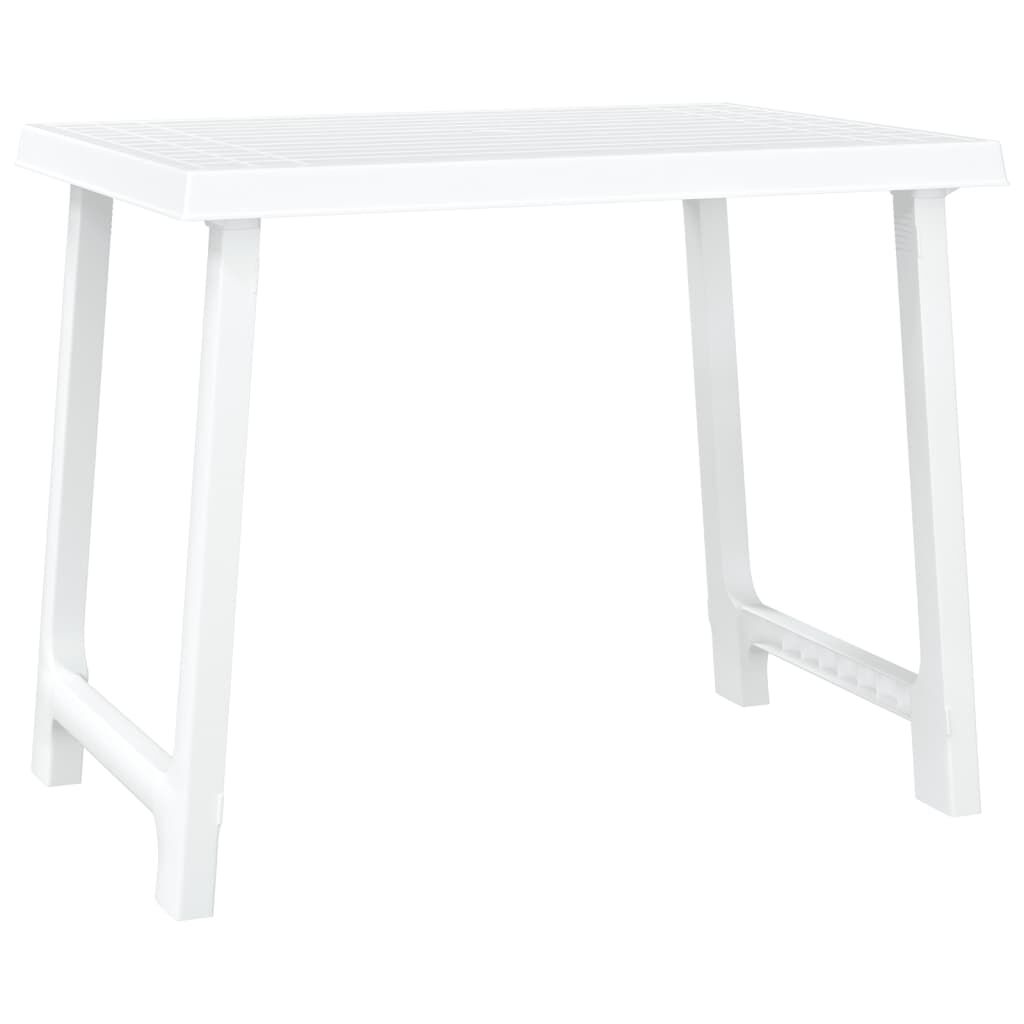 Vidaxl Mesa De Camping Con Aspecto De Madera Pp Blanco 79x56x64 Cm_0