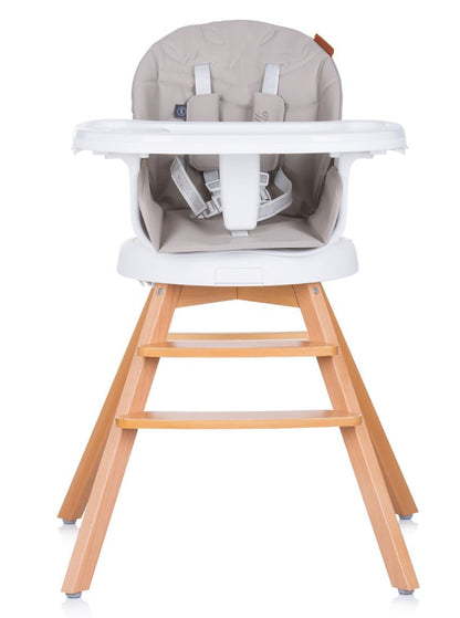Trona Evolutiva 3 En 1 Con Patas De Madera Y Asiento De Polipiel Giratorio Rotto Humus_1