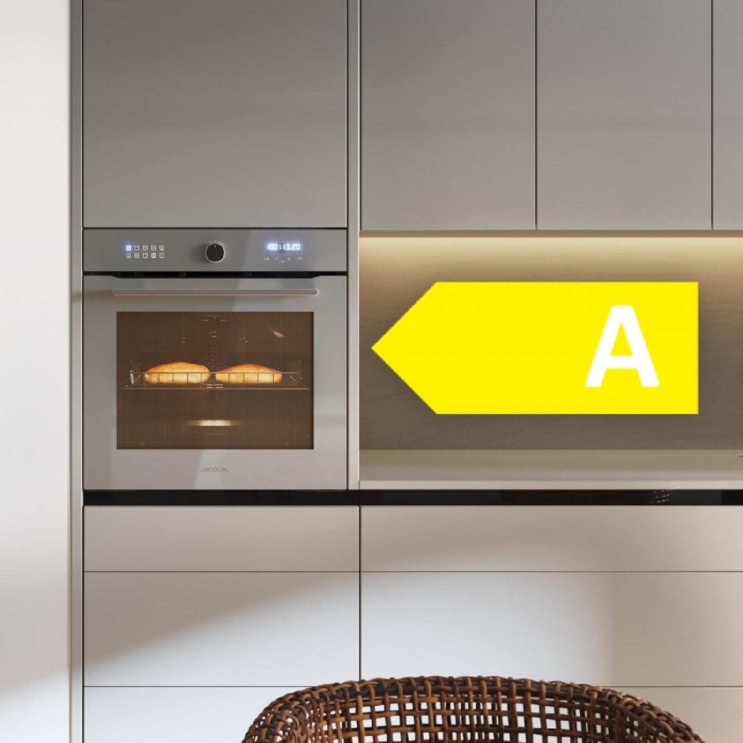 Cecotec Horno Multifunción Air Fryer Bolero Hexa Af316000 Glass Grey A_4