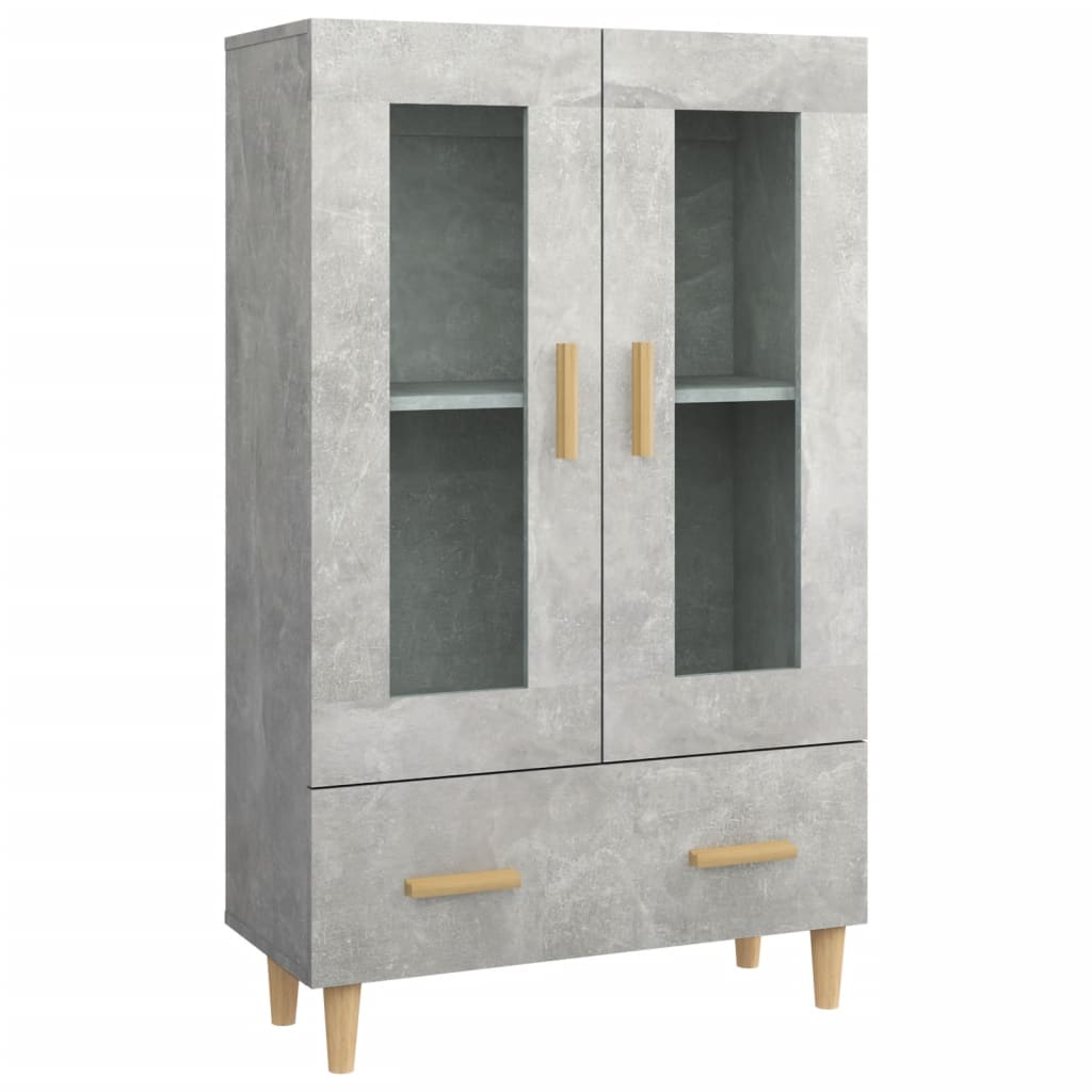 Aparador De Madera Contrachapada Gris Hormigón 70x31x115 Cm / Vetonek_2