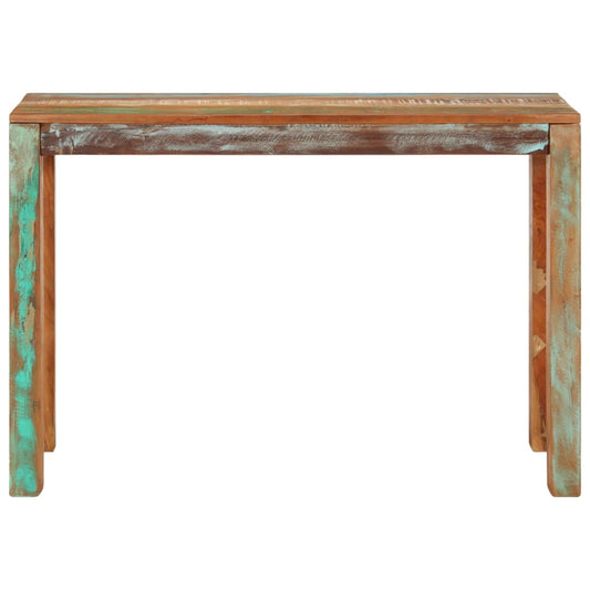 Mesa Consola De Madera Maciza Reciclada 110x35x76 Cm_0