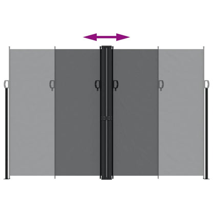 Vidaxl Toldo Lateral Retráctil Negro 220x600 Cm_4