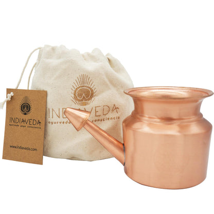Lota nasal cobre Indiaveda 350 ml