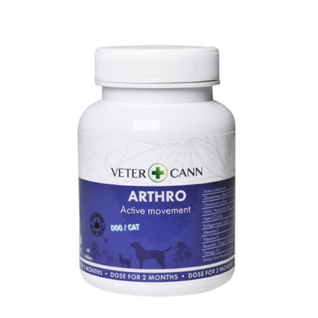 Vetercann Arthro Colágeno Omega 3-6 Condroprotector 60 Comprimidos_0
