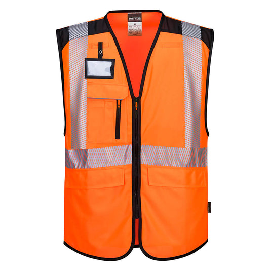 Chalecos Portwest: Visibilidad Y Comodidad Para Profesionales / L / Naranja-negro_0