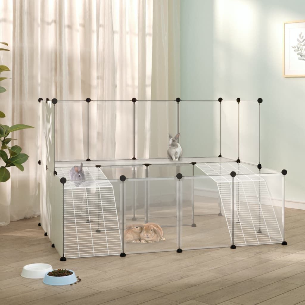 Vidaxl Jaula De Animales Pequeños Transparente Pp Y Acero 143x107x93cm_1
