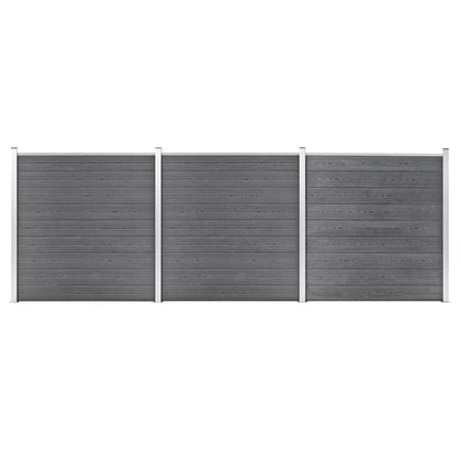 Valla De Jardín De Wpc Gris 526x186 Cm / Vetonek_2