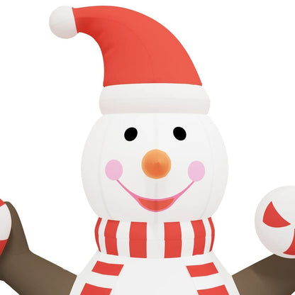 Vidaxl Muñeco De Nieve Inflable De Navidad Con Led 630 Cm_4