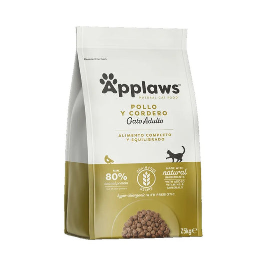 Applaws Cat Dry Pollo y Cordero 7,5 kg Pienso natural para gatos grain free