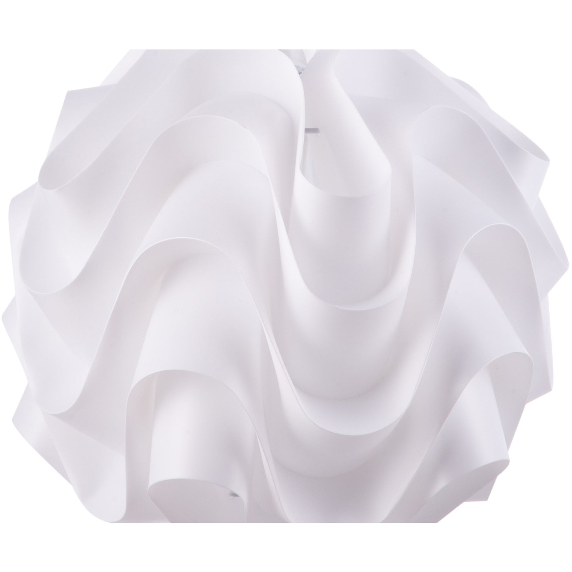 Lampara De Techo Modelo Happy, Pantalla Ligera Pvc, Ø33cm, Casquillo E27, Blanca_1