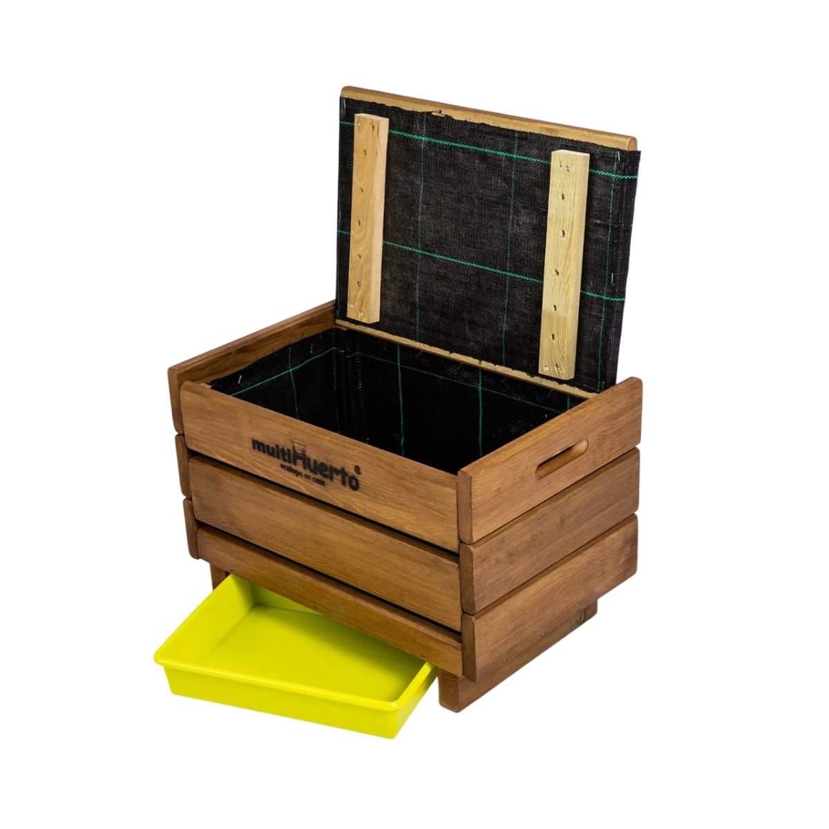 Vermicompostador de madera Frutero sencillo Multihuerto