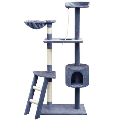 Vidaxl Rascador Para Gatos Poste Rascador De Sisal 150 Cm Azul Oscuro_0