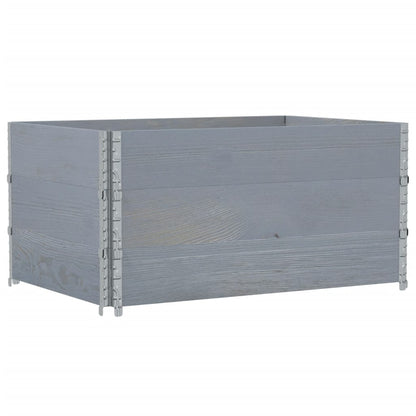 Jardinera De Madera Maciza De Pino Gris 120x80 Cm_4