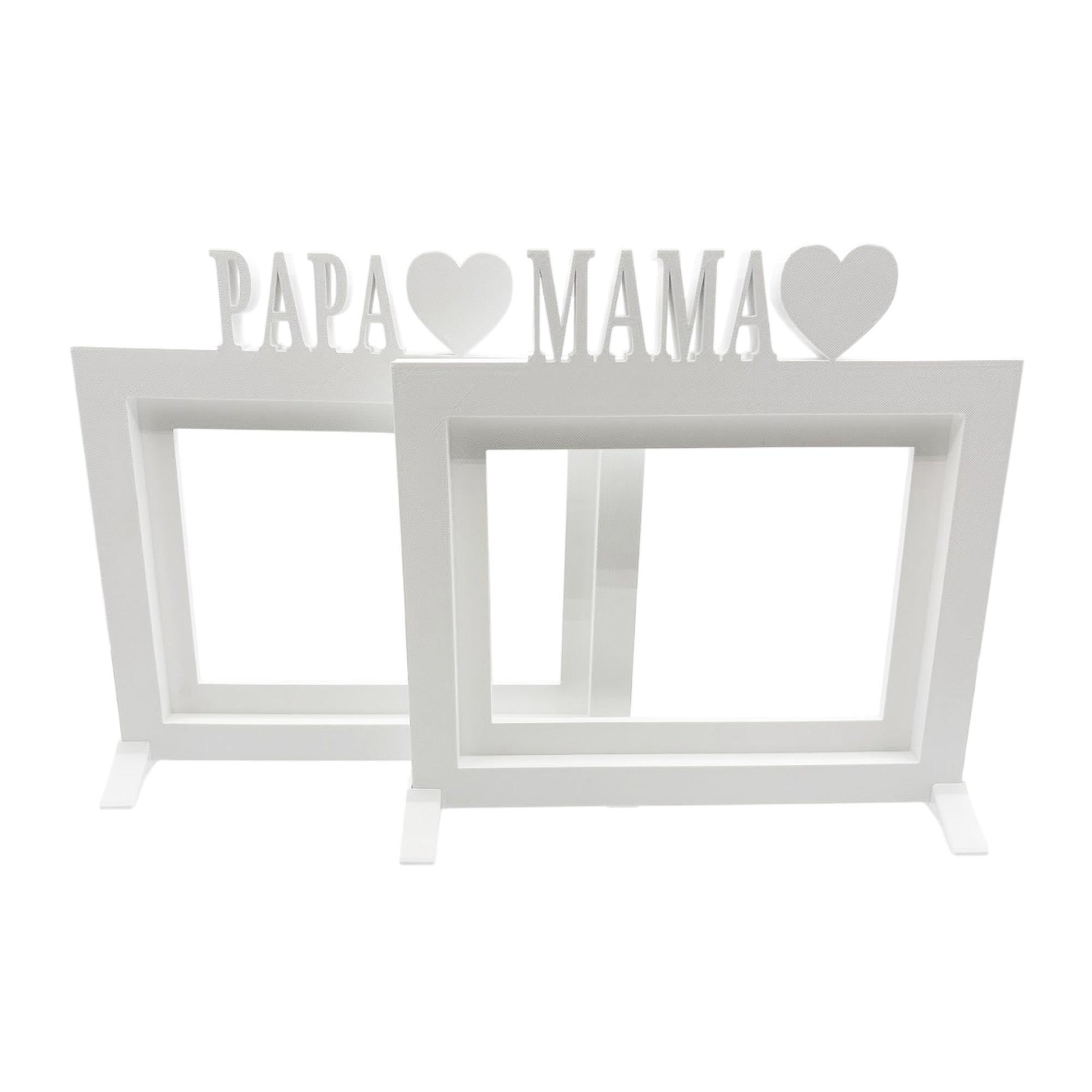 Marco De Fotos Mesa O Pared Modelo Mama 24x22.5cm Para Fotos 15x20cm Blanco