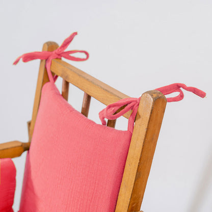 Cojín Para Trona De Algodón Orgánico Fresa