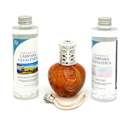 Pack Ahorro Lámpara Catalítica Orange Waves + Fragancia Provence Breeze 200ml + Limpiador Neutro 200ml + Mecha Repuesto_0