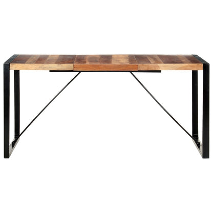 Mesa De Comedor Madera Maciza Con Acabado Sheesham 160x80x75 Cm_0