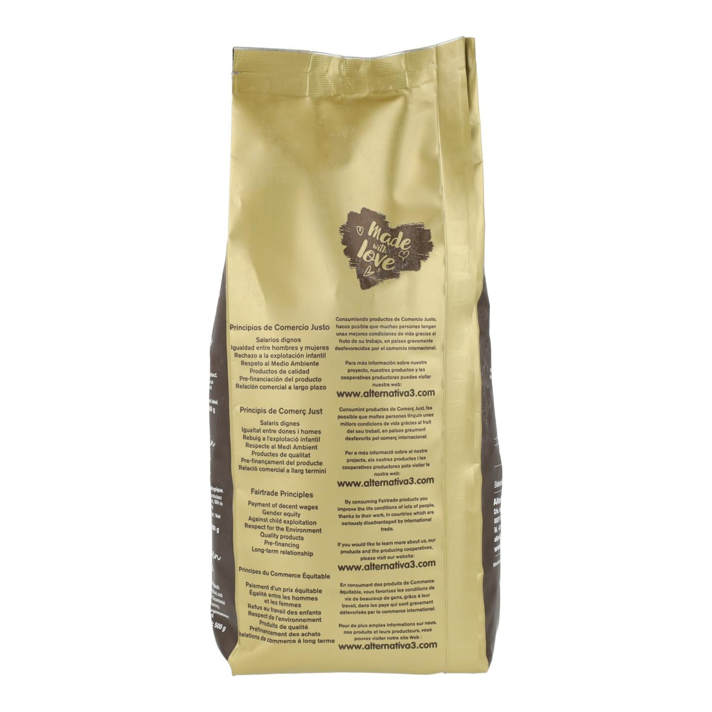 Café Biológico en grano Forte Alternativa 500g