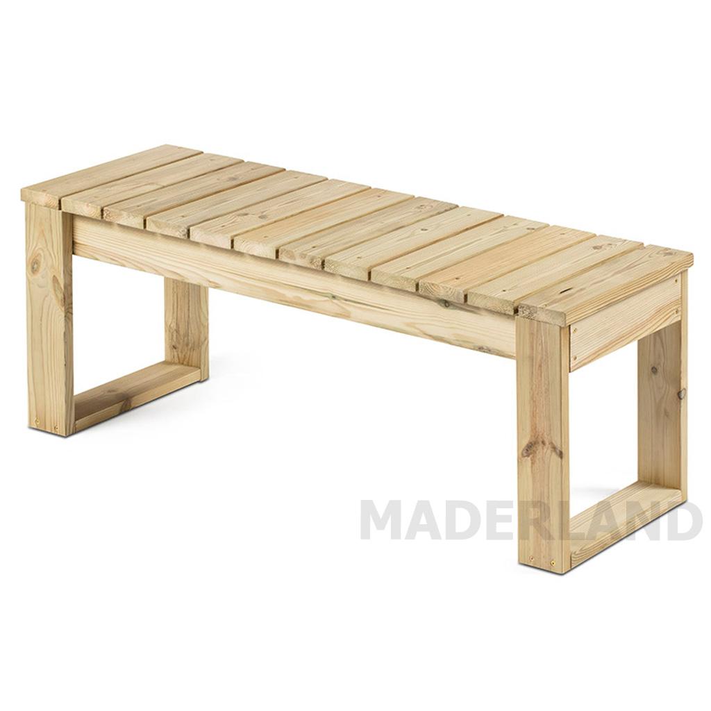 Banqueta de madera para exterior Viena Maderland 100 cm