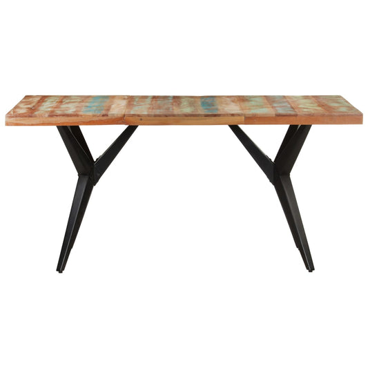 Mesa De Comedor De Madera Maciza Reciclada 160x80x76 Cm_0
