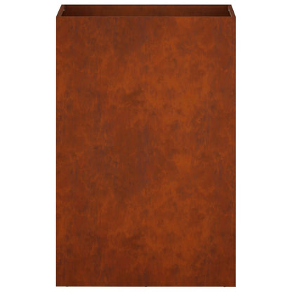 Macetero De Jardín Oxidado 50 X 40 X 75 Cm Acero Oxidado_3