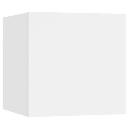 Mesitas De Noche 2 Uds Madera Ingeniería Blanca 30,5x30x30 Cm_3