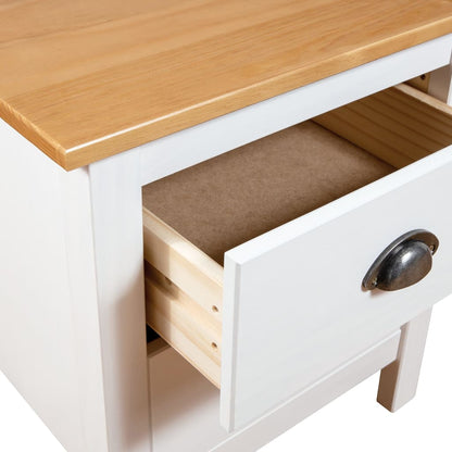 Mesita De Noche Hill Madera Maciza De Pino Blanco 46x35x49,5 Cm_3