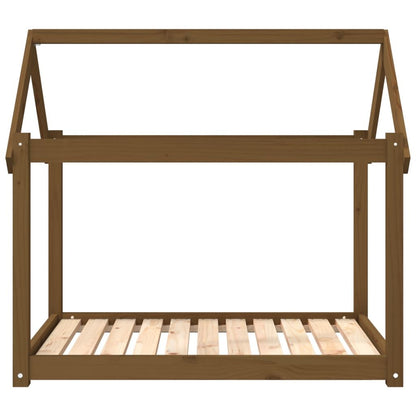 Vidaxl Cama Para Perros Madera Maciza Pino Marrón Miel 101x70x90 Cm_4