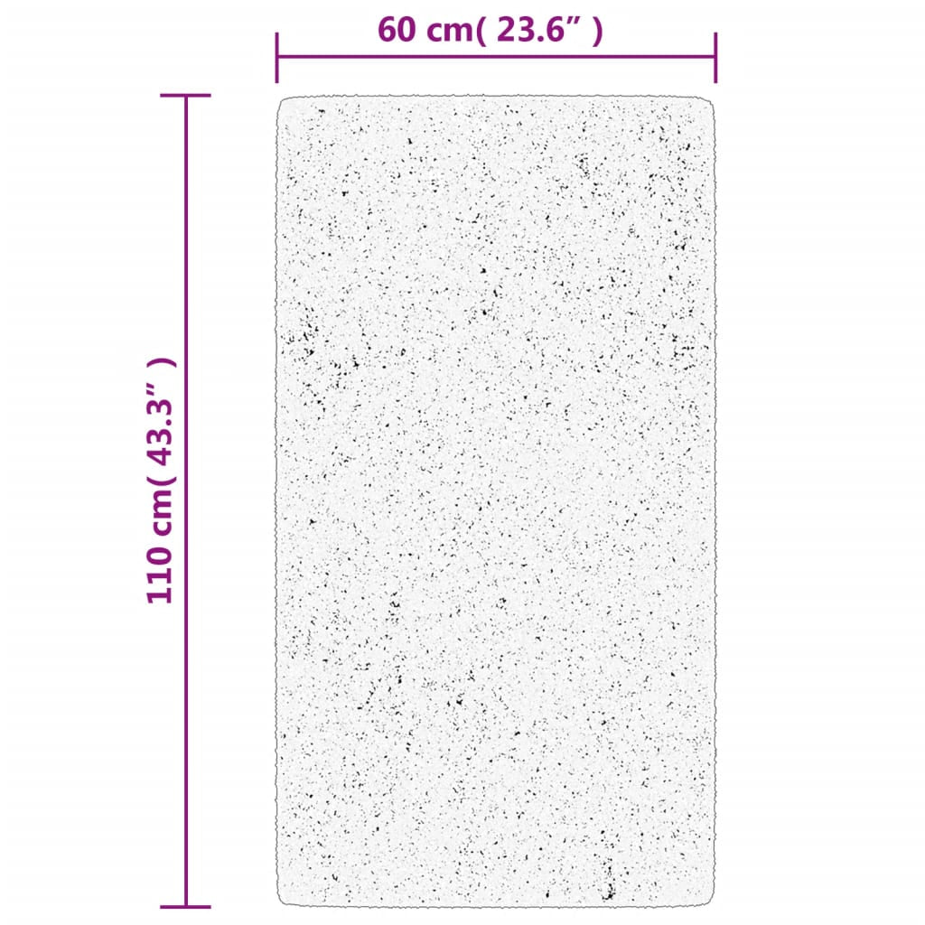 Vidaxl Alfombra De Pelo Corto Oviedo Gris Antracita 60x110 Cm_2