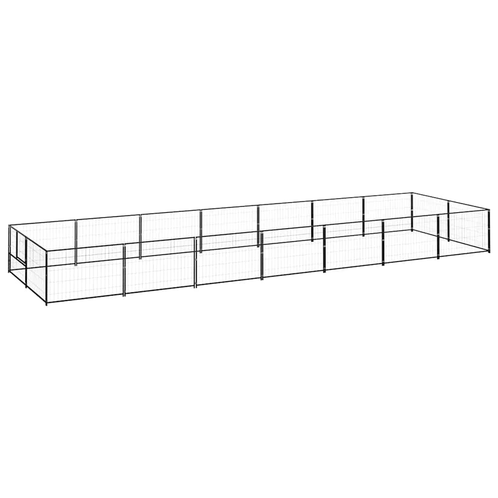 Perrera Acero 14 M² Negra_0