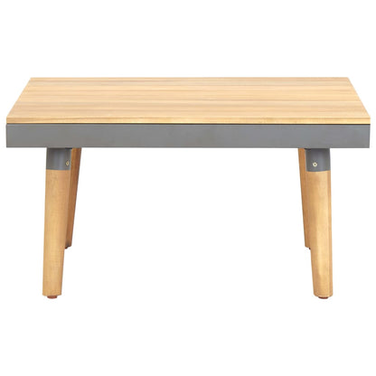 Mesa De Centro De Jardín Madera Maciza De Acacia 60x60x31,5 Cm_0