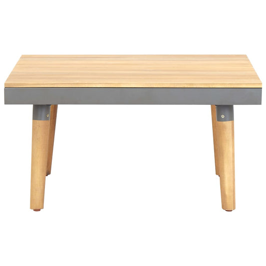 Mesa De Centro De Jardín Madera Maciza De Acacia 60x60x31,5 Cm_0