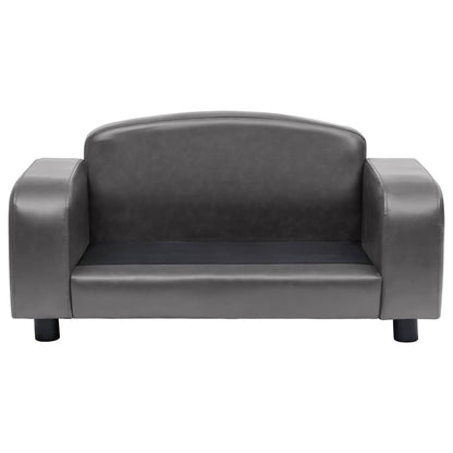 Vidaxl Sofá Para Perros Cuero Sintético Gris 80x50x40 Cm_3