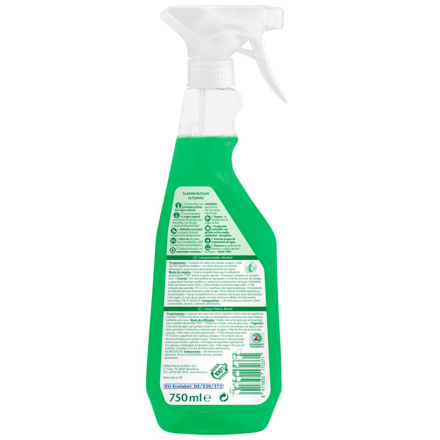 Pack 10x Limpiacristales Frosch 750 ml