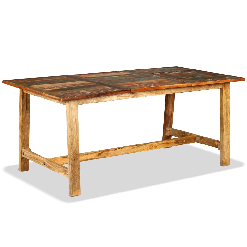 Mesa De Comedor De Madera Maciza Reciclada 180 Cm_0