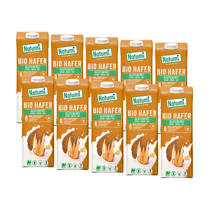 Pack 10 x Bebida Avena Sin Gluten BIO Natumi 1 L