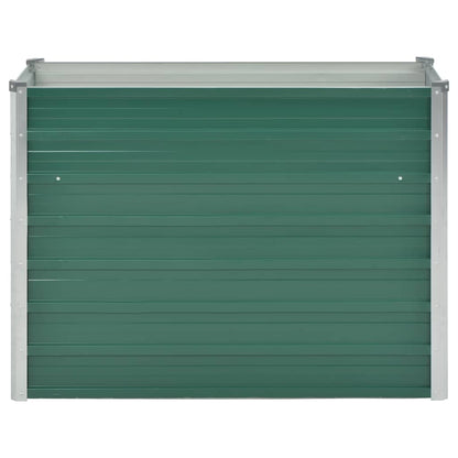 Arriate De Jardín De Acero Galvanizado Verde 100x40x77 Cm_3