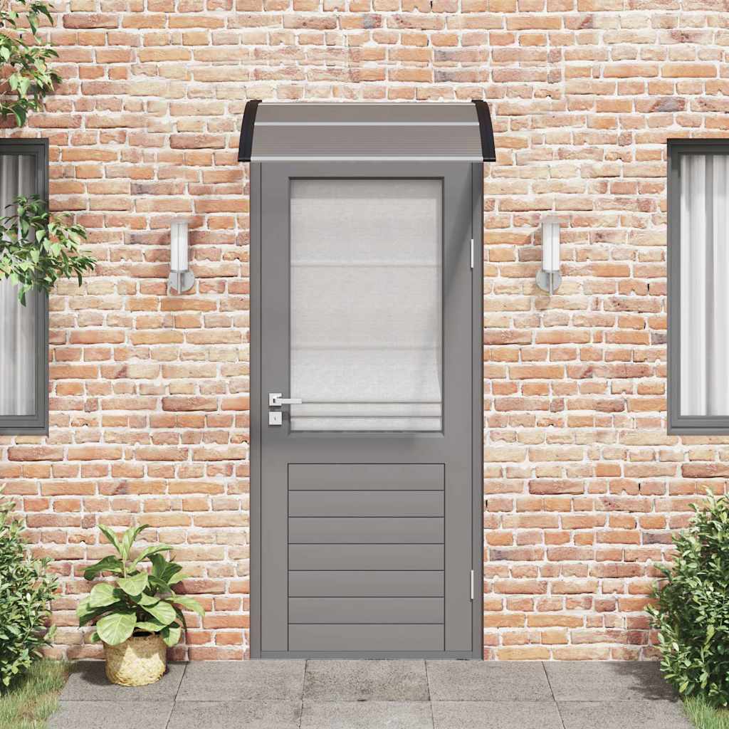 Marquesina Para Puerta De Policarbonato Negra, 100 X 75 Cm_2