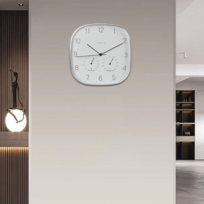 Well Home Reloj De Pared Marco Plateado Ø28,5x4cm