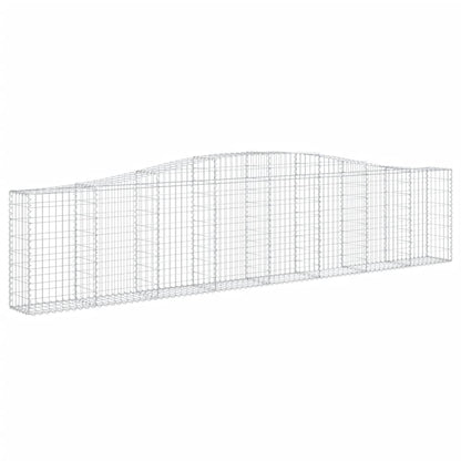 Cestas De Gaviones 15 Uds Forma De Arco Hierro 400x30x80/100 Cm_2