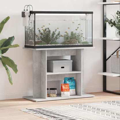 Vidaxl Soporte Para Acuario De Hormigón Gris 80x35x60 Cm De Madera Sintética_1