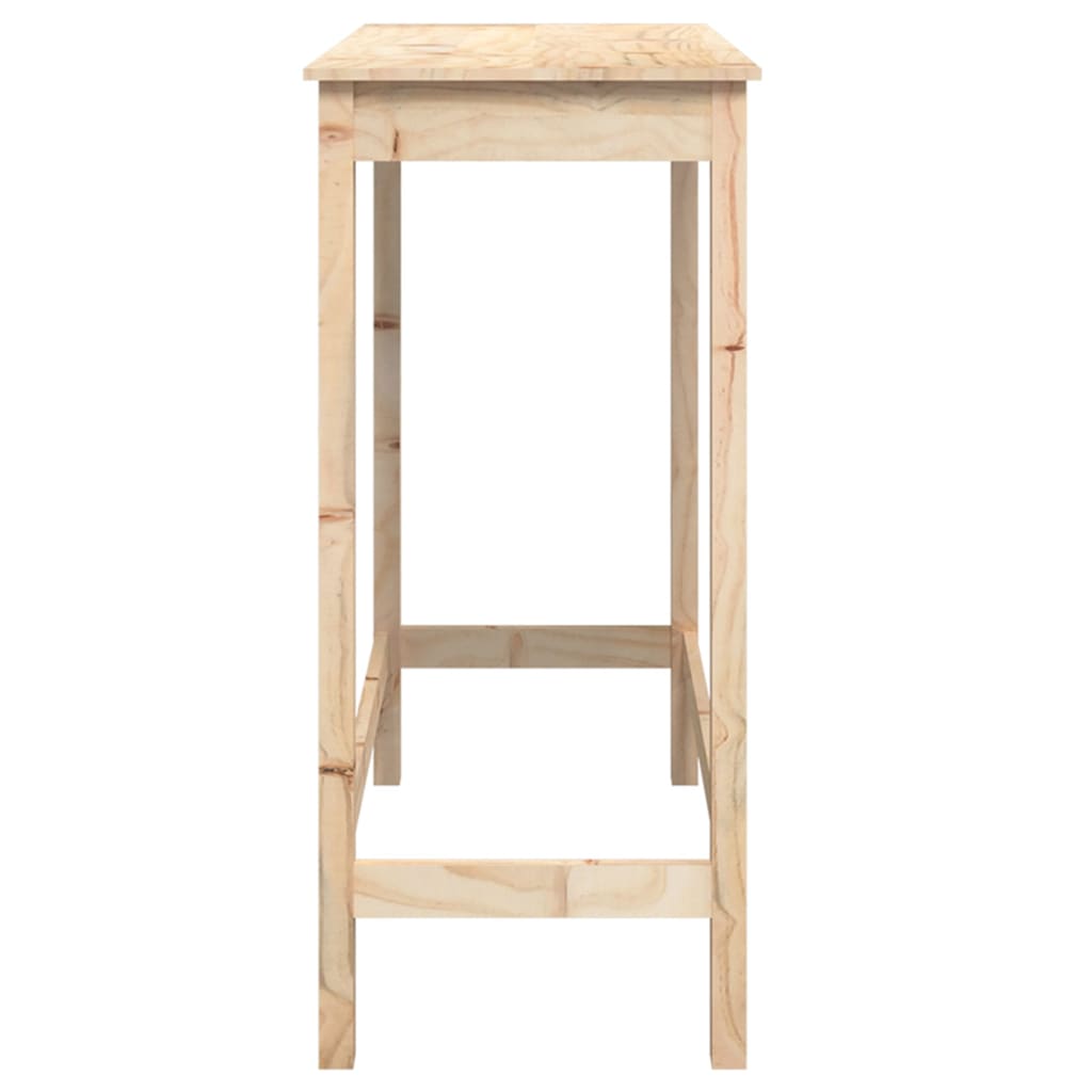 Mesa Alta De Bar Madera Maciza De Pino 100x50x110 Cm_4